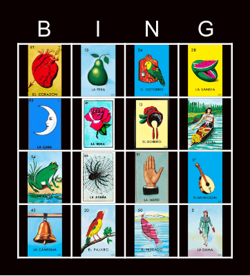 LOTERIA Bingo Card