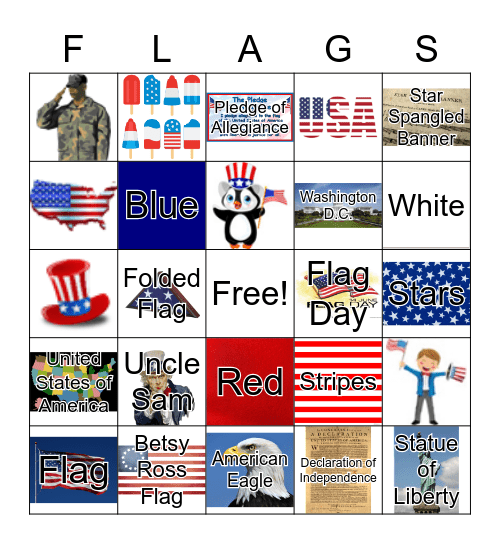 FLAG BINGO Card