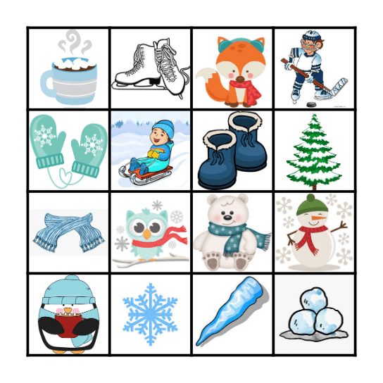 WINTER BINGO Card