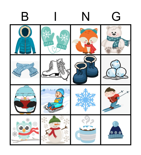 WINTER Bingo Card