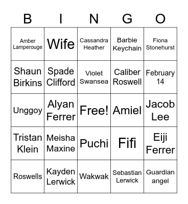 MHIAMB Editions Bingo Card