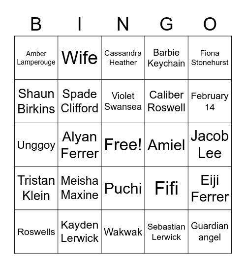 MHIAMB Editions Bingo Card