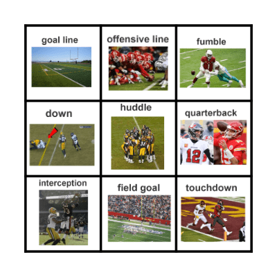 Super Bowl Bingo Card