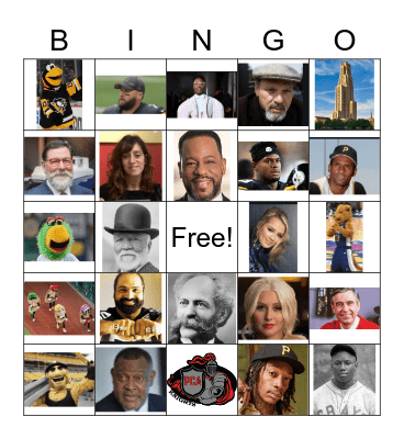 Notable Pittsburgh Bingo Card