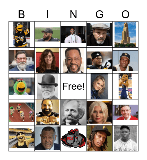 Notable Pittsburgh Bingo Card