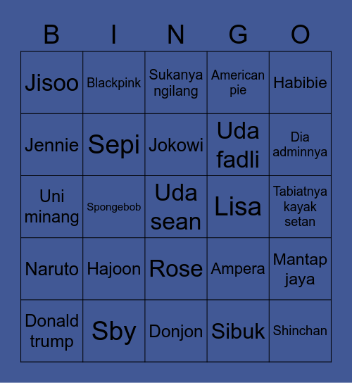 Hajoon's Bingo Card