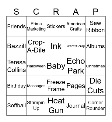 F.R.O.G Retreat Bingo Card