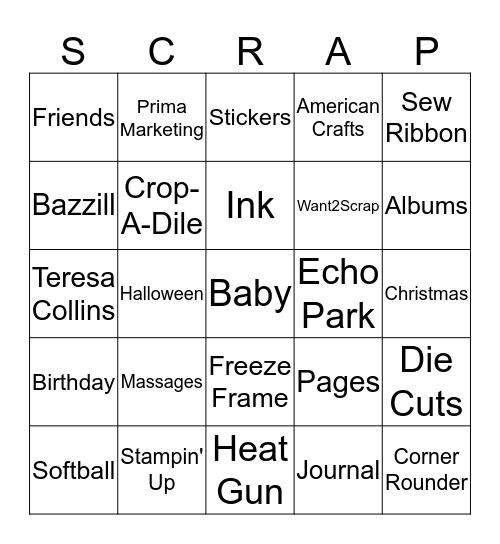 F.R.O.G Retreat Bingo Card