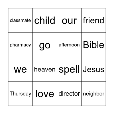 Alphabet Bingo Card