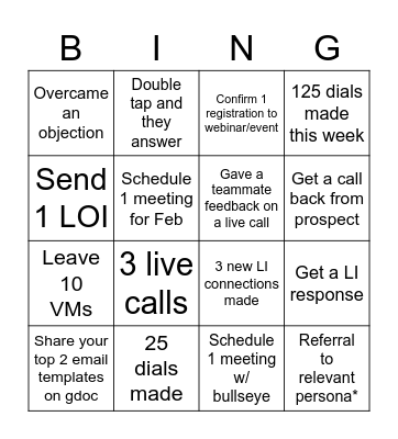 Call Blitz BINGO M2 Bingo Card
