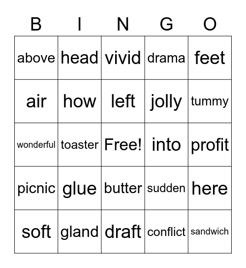 Yorkwood Bingo Card