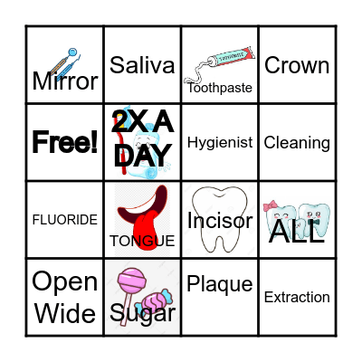 DENTAL BINGO Card