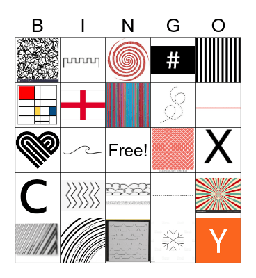 Elements of Art  & Lines Bingo Card