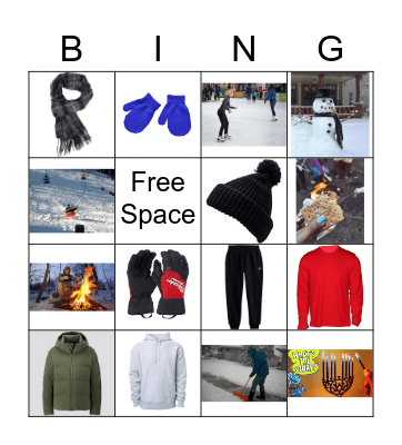 Winter Bingo Card