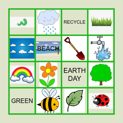 EARTH DAY BINGO! Bingo Card