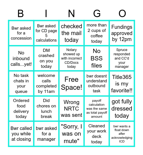 Better CE BINGO Card