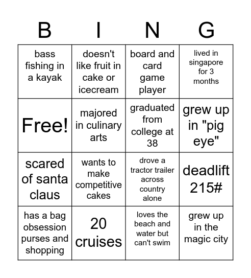 flex/assembly bingo card Bingo Card