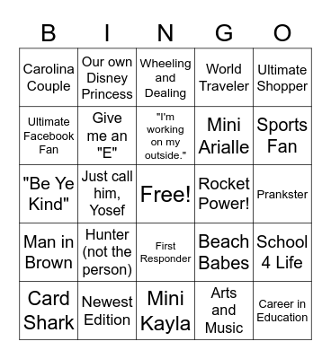 Christmas Bingo Card