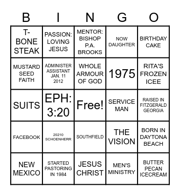 BIRTHDAY BINGO Card