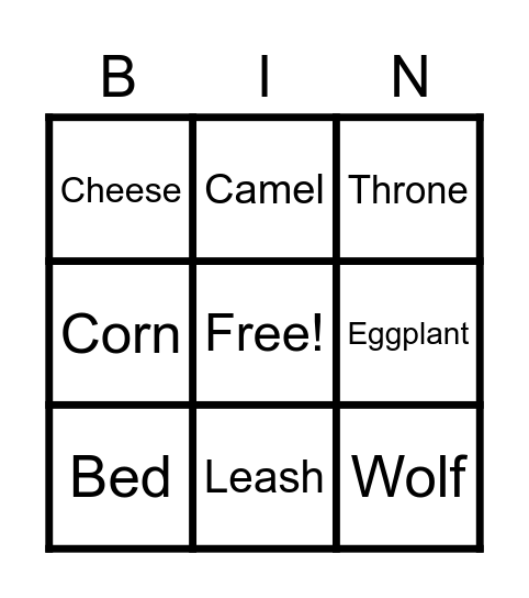 FIRST DAY BINGO Card