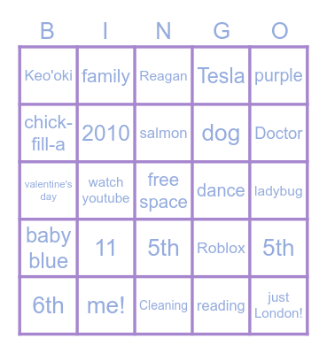 do you know London? Bingo Card