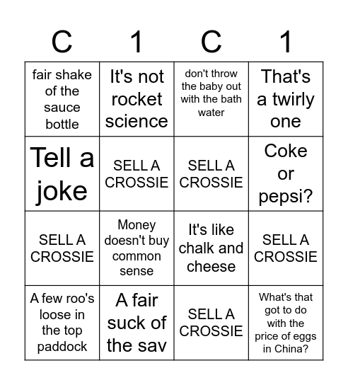 PHONES BINGO Card