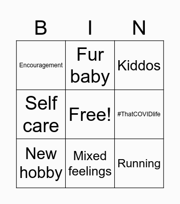 Catch Up Bingo Card