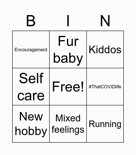 Catch Up Bingo Card