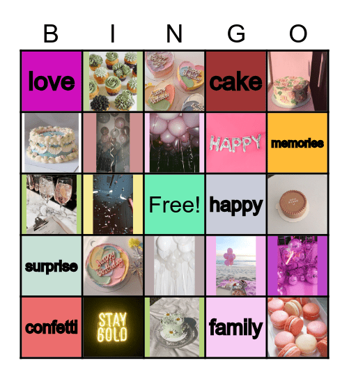 Birthday Bingo Card