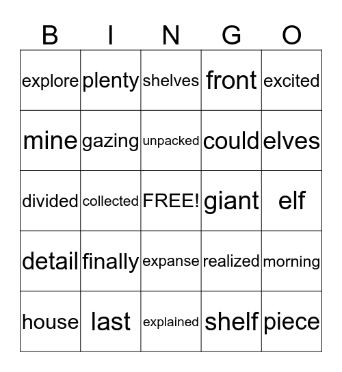 3rd Grade Intervention Bingo Card