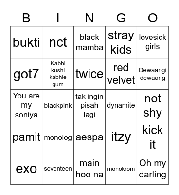 Bingo Card