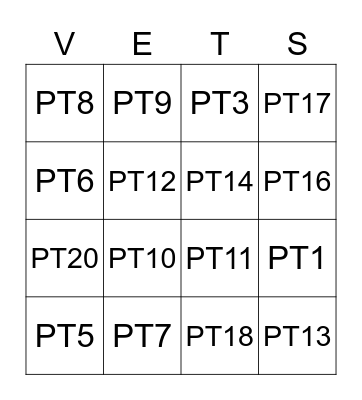AABP New Graduate conference Bingo Card