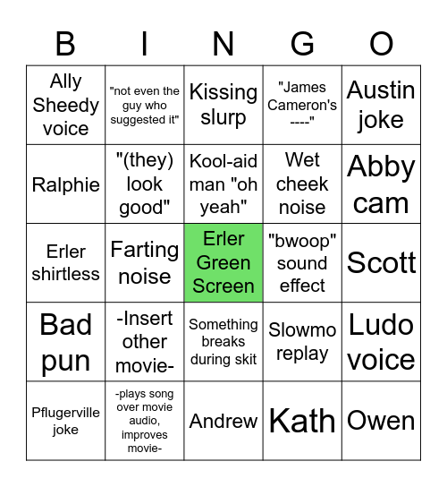 Master Pancake Bingo Card