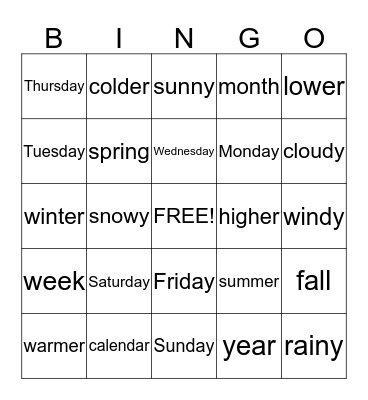 One Day At A Time Bingo Card