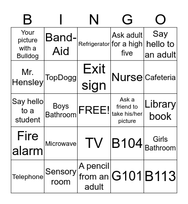 Where In the World Bingo Card