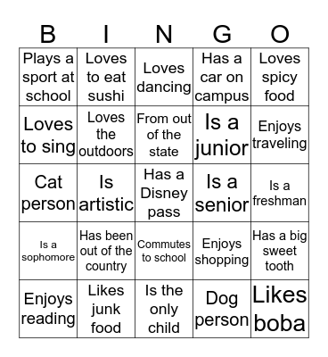 How well do you know her? :) Bingo Card
