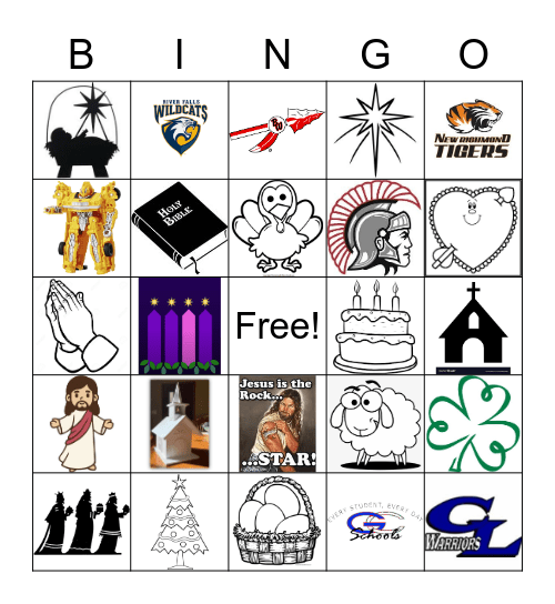 St. Luke's Bible Bingo Card