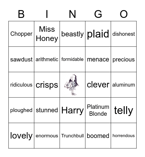 Matilda Bingo Card