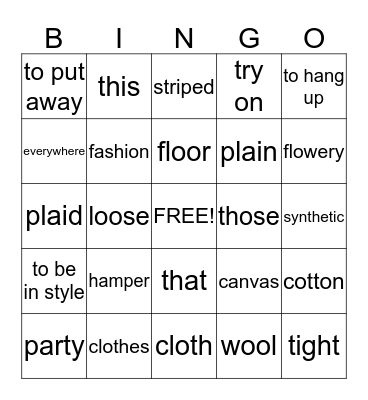 Bingo Card