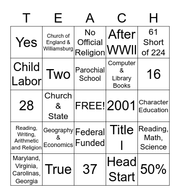 Bingo Card