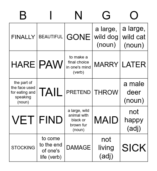 Bingo Card