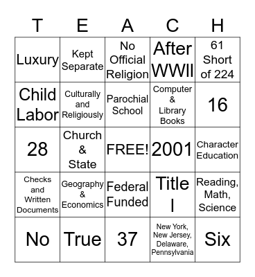 Bingo Card