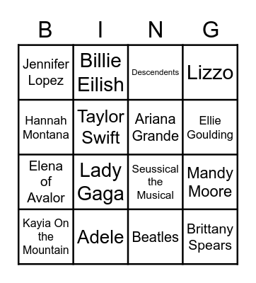 Violet's Birthday Bingo! Bingo Card