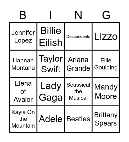 Violet's Birthday Bingo! Bingo Card