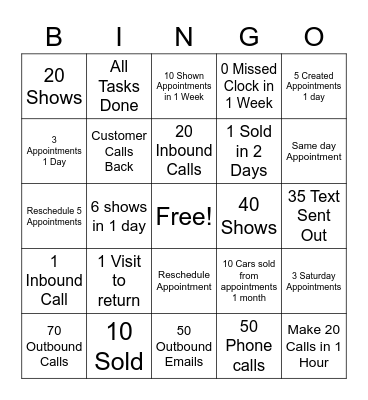 BDC BINGO Card