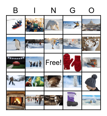 Winter Bingo Card