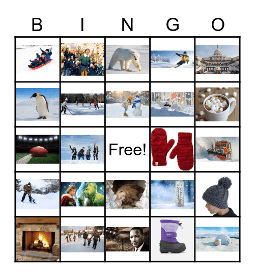 Winter Bingo Card