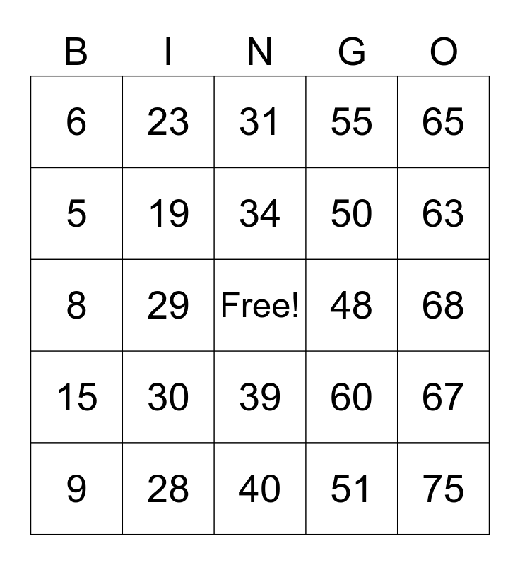 number bingo 1 75 bingo card