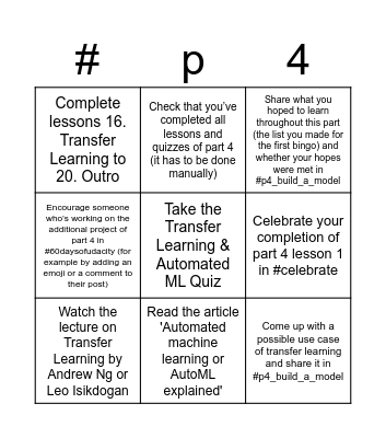 #p4_build_a_model Bingo Card