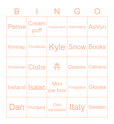 Chuu's Bingo Card